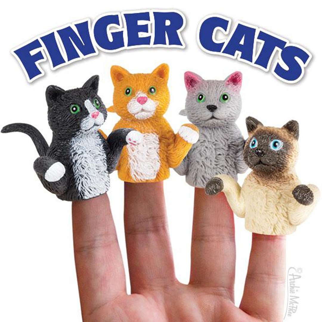 /Archie McPhee/ 手指小猫 - 玩偶/公仔 - 塑料 