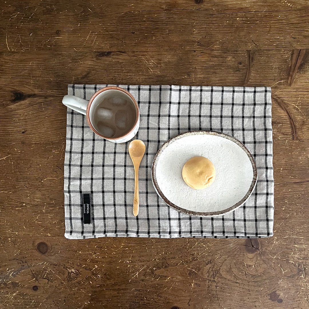 Kitchen cloth (twill weave lattice check) - 餐垫/桌巾 - 棉 多色