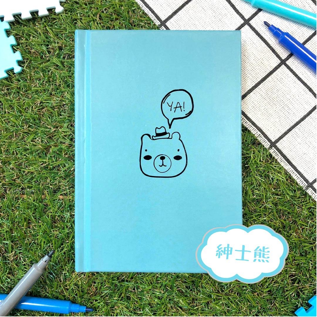 插画风小动物精装笔记本 共4图 大/小 - 笔记本/手帐 - 纸 