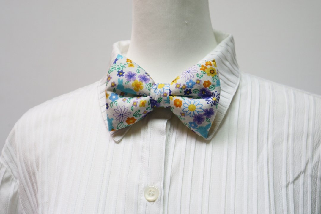 花花花  手工立体蝴蝶结领结 bow tie *SK* - 领结/领巾 - 棉 多色