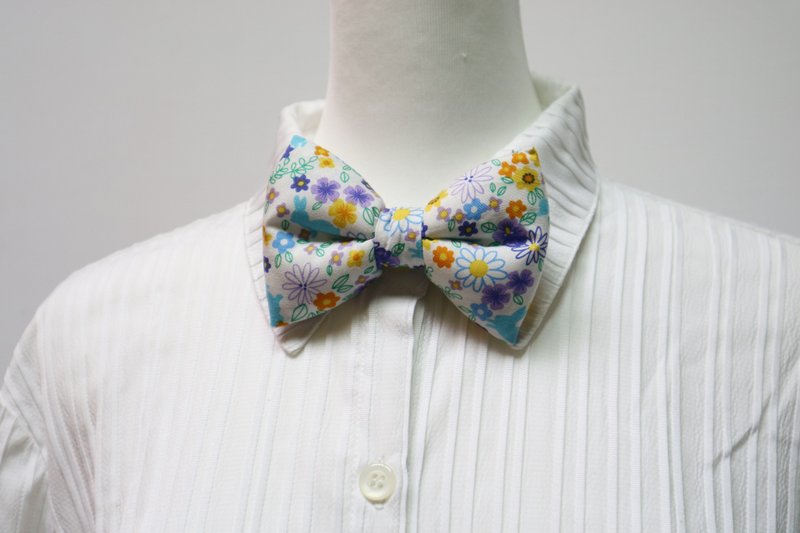 花花花  手工立体蝴蝶结领结 bow tie *SK* - 领结/领巾 - 棉．麻 多色