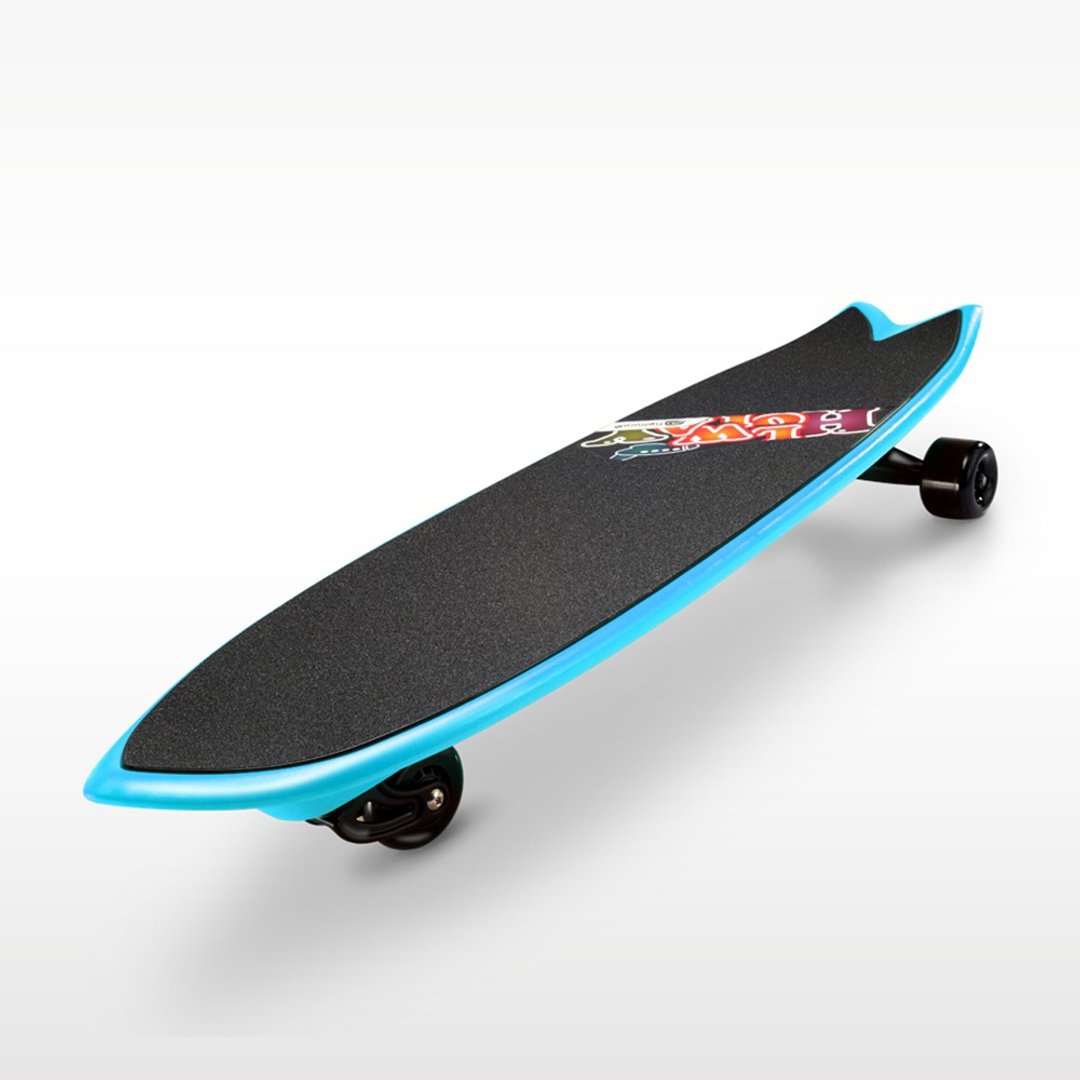 三轮冲浪滑板 SURF SKATE(复古蓝) 附背袋 极限运动 滑板 - 运动/健身用品 - 其他材质 