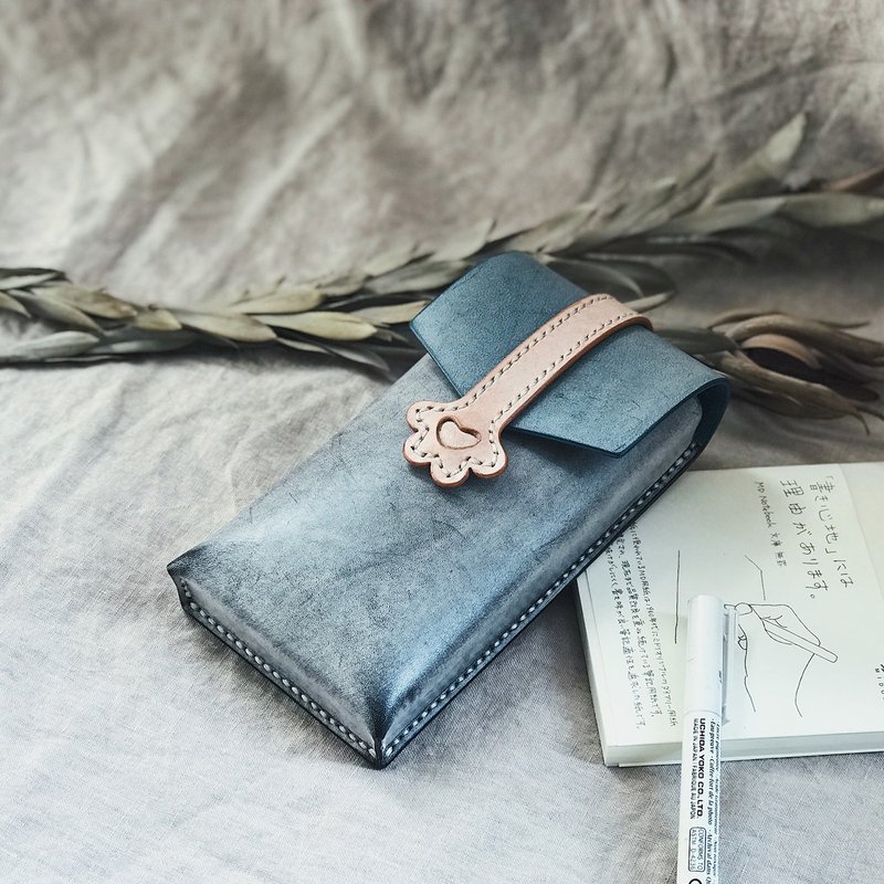 猫爪笔盒 皮革笔袋 钢笔铅笔盒 文具收纳 - 铅笔盒/笔袋 - 真皮 黑色