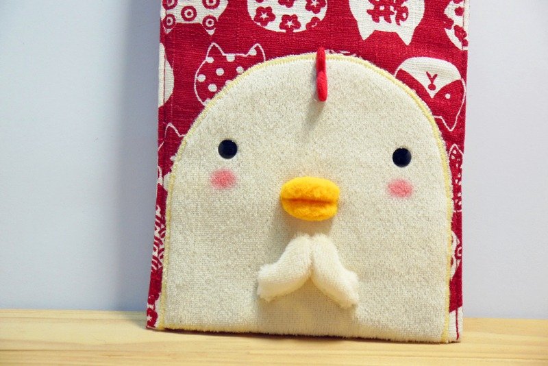 Bucute长板/布红包袋/新年/特别限量/小鸡/手工/恭喜发财 - 红包/春联 - 聚酯纤维 红色