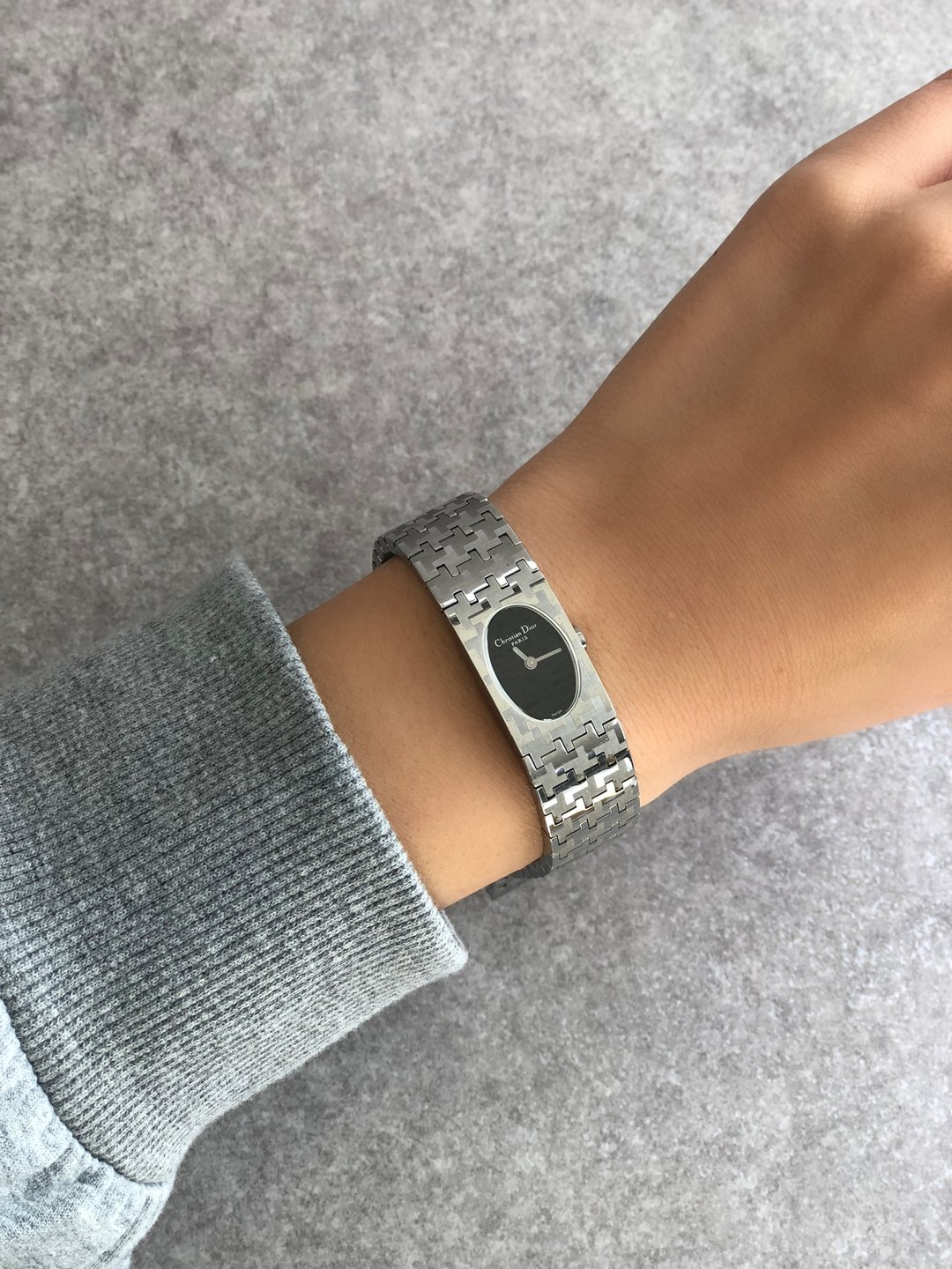 【 日本直送 名牌中古包 】Christian Dior 腕表 D70-100 银色 不锈钢 石英表 vintage f7cub2 - 女表 - 不锈钢 银色