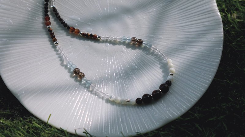 【海盐拿铁】重乳拿铁 │ 天然矿石、项链、优惠 - 项链 - 半宝石 蓝色