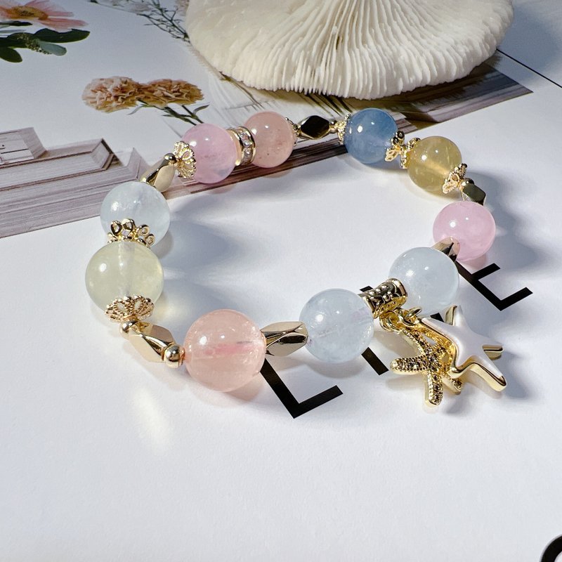 摩根石 | 提升人际关系 | 温柔而坚定 - 手链/手环 - 水晶 