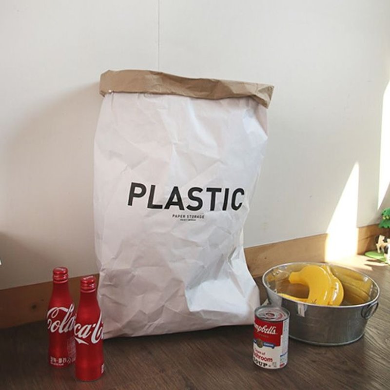 敲敲-Second-Mansion-杂货风空间装饰收纳纸袋-PLASTIC,PLD67083 - 收纳用品 - 纸 黑色