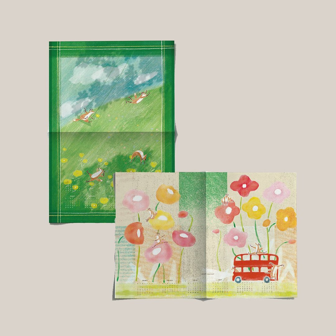 启程吧花路 / 仲夏日盎然 | 2023月历A3双面画报 - 年历/台历 - 纸 