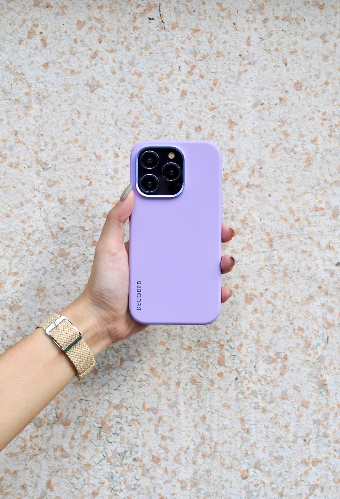DECODED | iPhone 14/13 系列 抗菌硅胶手机壳 - 紫罗兰 - 手机壳/手机套 - 硅胶 紫色