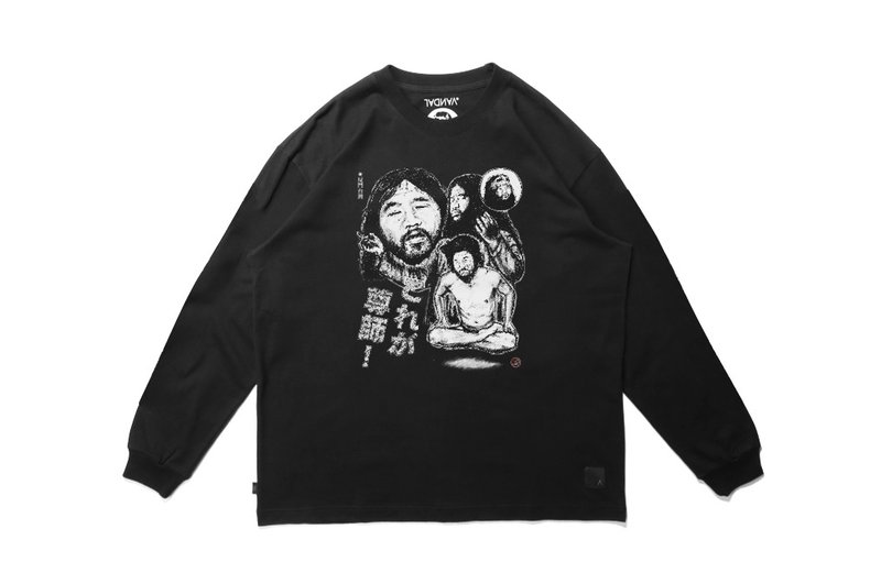 VANDAL 悬停 超能力者 长T - 男装上衣/T 恤 - 棉．麻 黑色