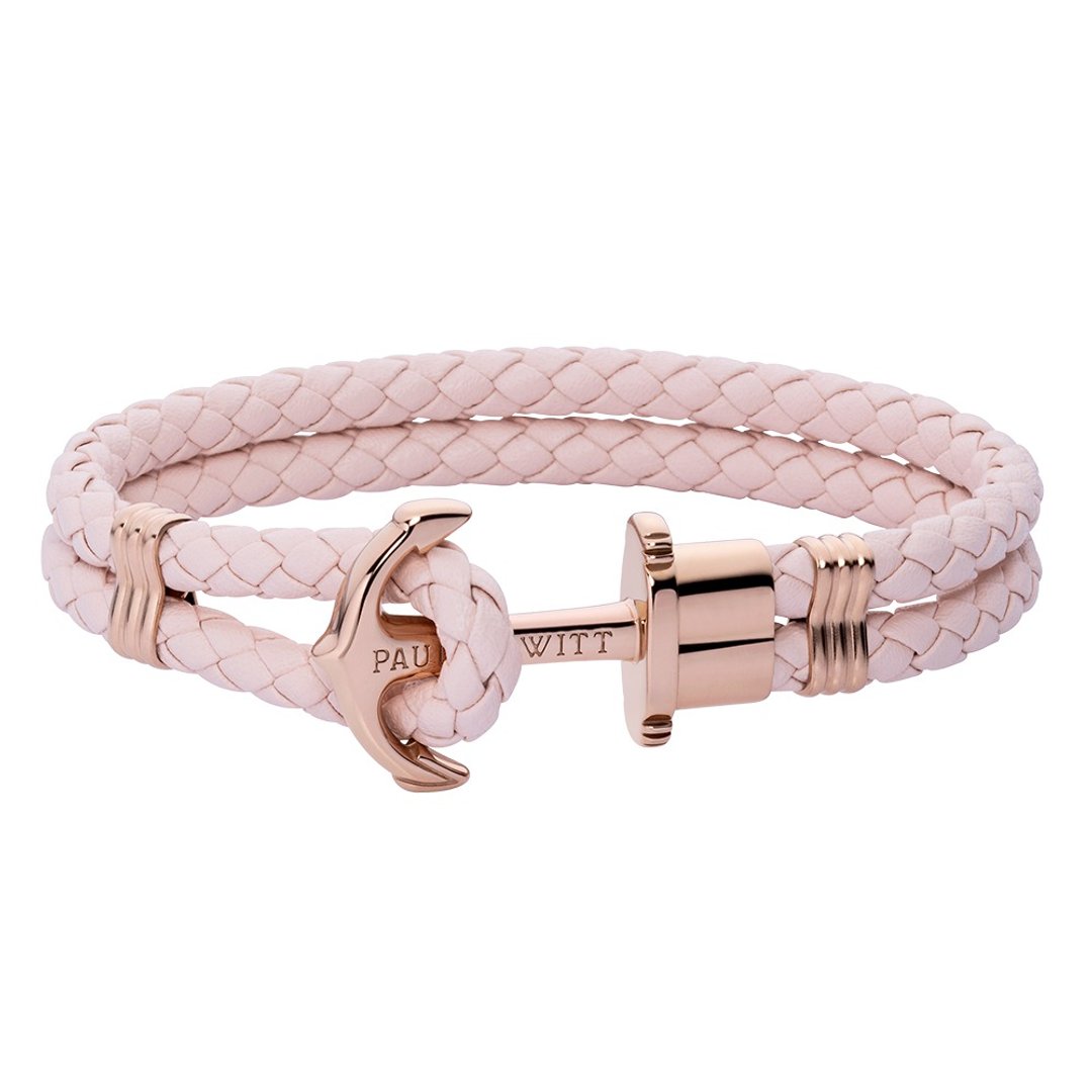 Paul Hewitt Anchor Bracelet PHREP Rose Gold PH-PH-L-R-PR - 手链/手环 - 真皮 粉红色