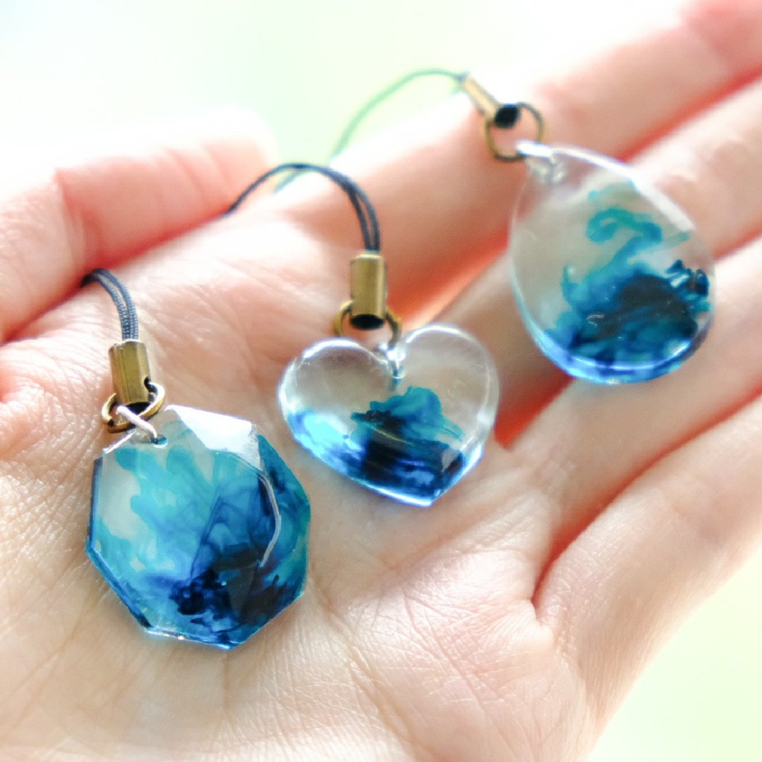 【老人と海】The Old Man n the Sea Key / Ear Rings / Necklace - 耳环/耳夹 - 银 蓝色