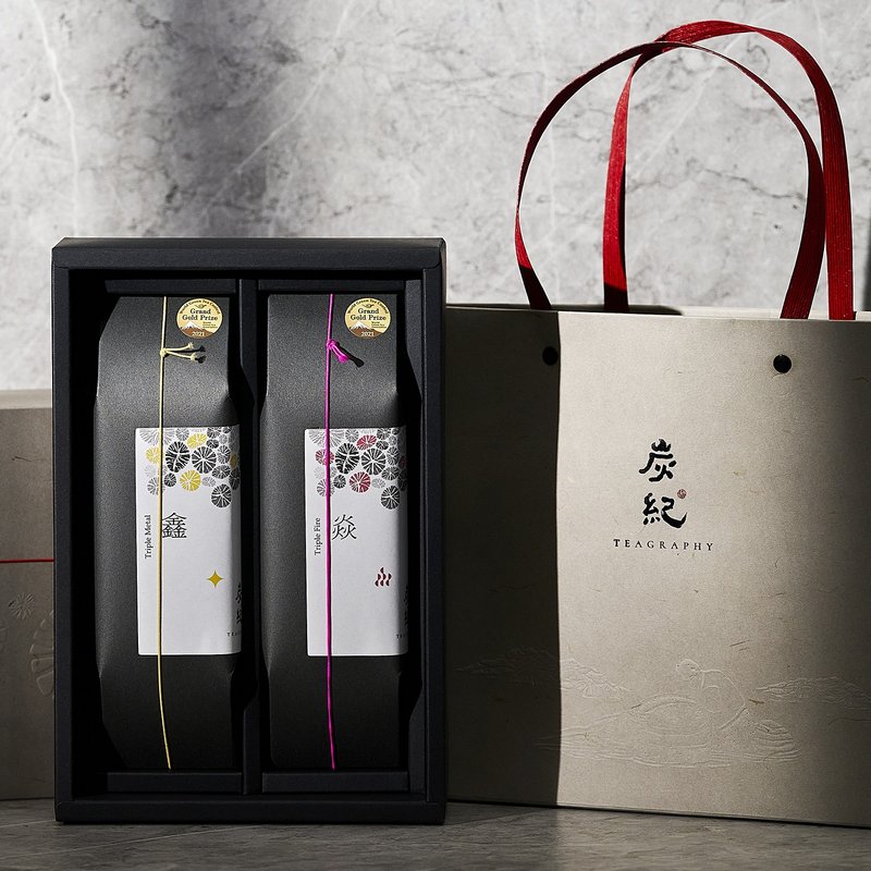 苍灰古韵礼盒/台湾乌龙茶~伴手礼~ - 茶 - 纸 