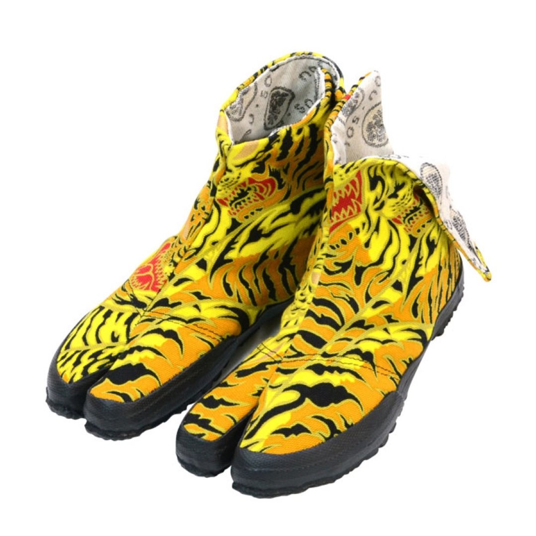 地下足袋 - Yellow Tiger - 女款运动鞋/球鞋 - 棉 黄色