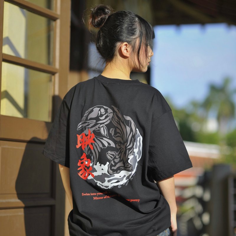 Goldfish-B01 | 映象原创插画重磅落肩T - 男装上衣/T 恤 - 棉．麻 