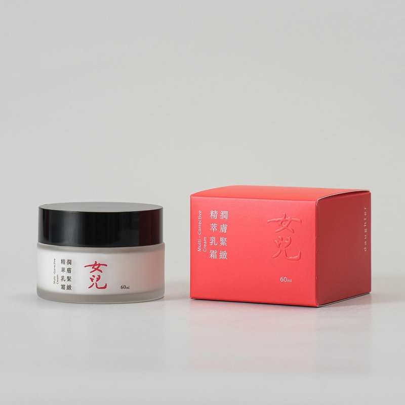 润肤紧致精粹乳霜 丨 紧致抗皱、长效保湿 - 日霜/晚霜 - 其他材质 红色