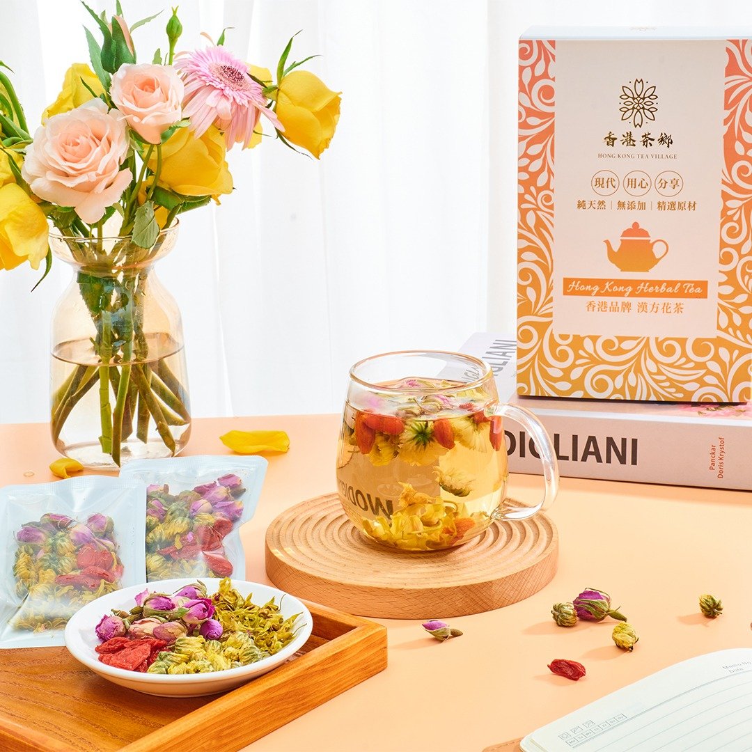 好眠美梦花茶 (12包/盒) - 铁皮石斛花, 枸杞, 玫瑰花, 胎菊 - 茶 - 其他材质 