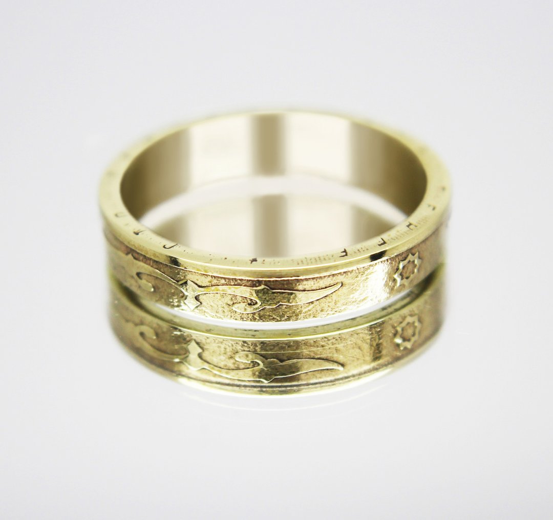 Kazakhstan Coin Ring 100 tenge 2006 coin rings for men coin rings for women - 戒指 - 其他金属 