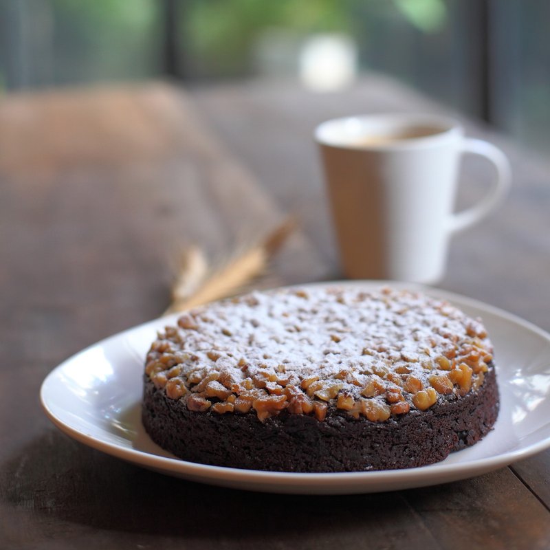 6寸旦糕 黑糖核桃豆腐布朗尼  handmade・vegan - 蛋糕/甜点 - 新鲜食材 绿色