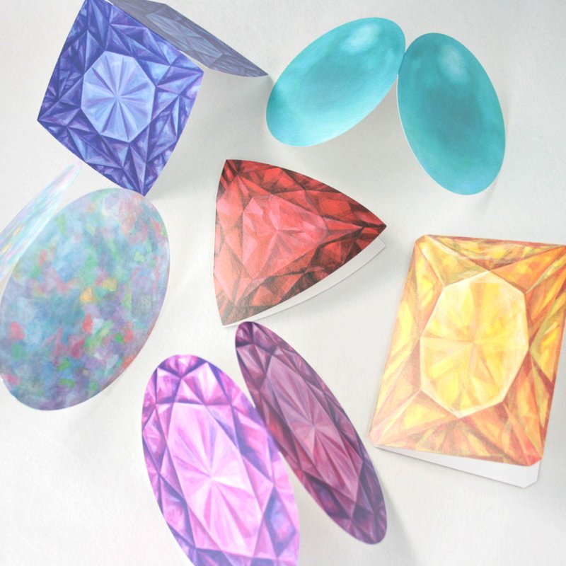 生日快乐卡[14张]非常受欢迎！ - 卡片/明信片 - 纸 多色