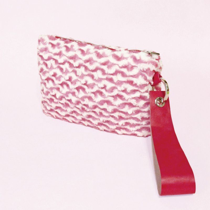 毛茸茸耳语手拿包 FLUFFY MURMUR CLUTCH - 手拿包 - 其他材质 红色