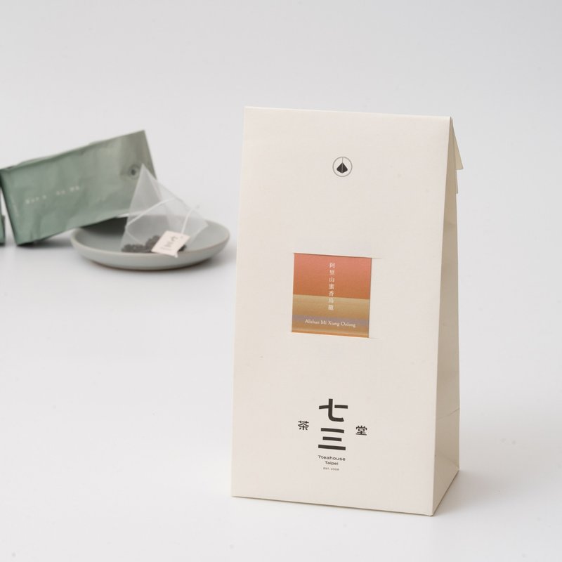 七三茶堂 立体茶包丨阿里山蜜香乌龙 24入–生活袋 - 茶 - 纸 白色