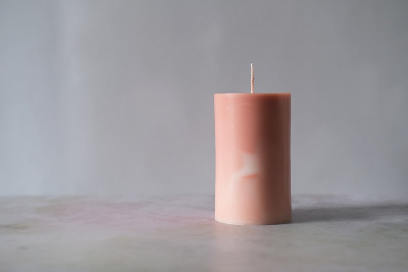 斑驳粗糙流动渐层柱状蜡烛 - 蜡烛/烛台 - 蜡 