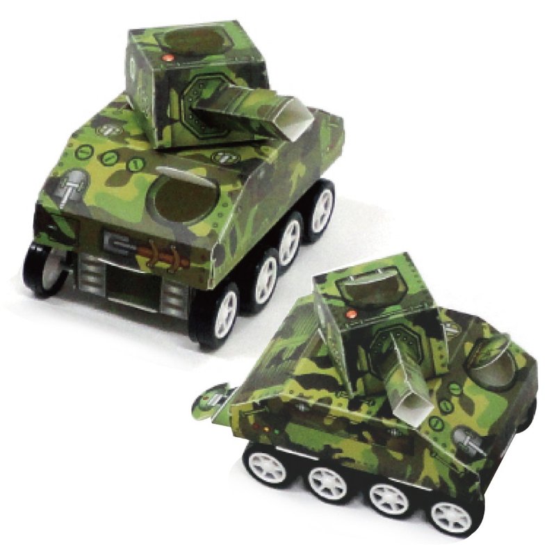 【DIY】丛林小坦克 /材料包/益智/玩具 - 木工/竹艺/纸艺 - 其他材质 