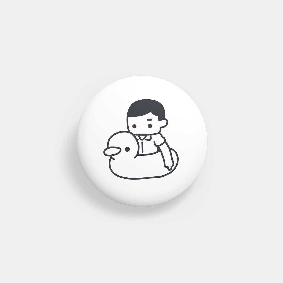 鸭子 | 徽章 - 徽章/别针 - 塑料 