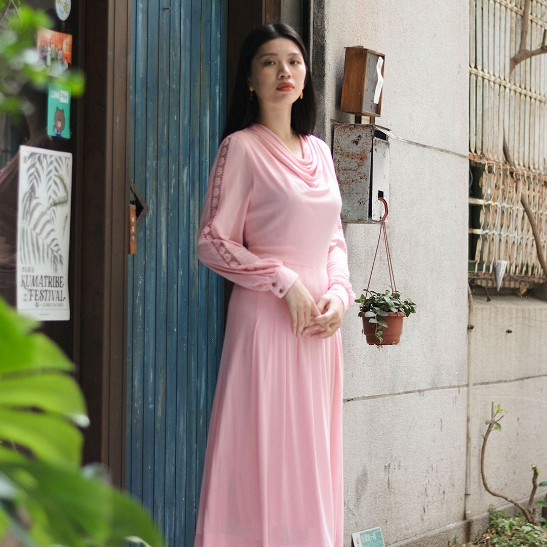 蜜朵 |  古着长袖洋服 - 洋装/连衣裙 - 其他材质 