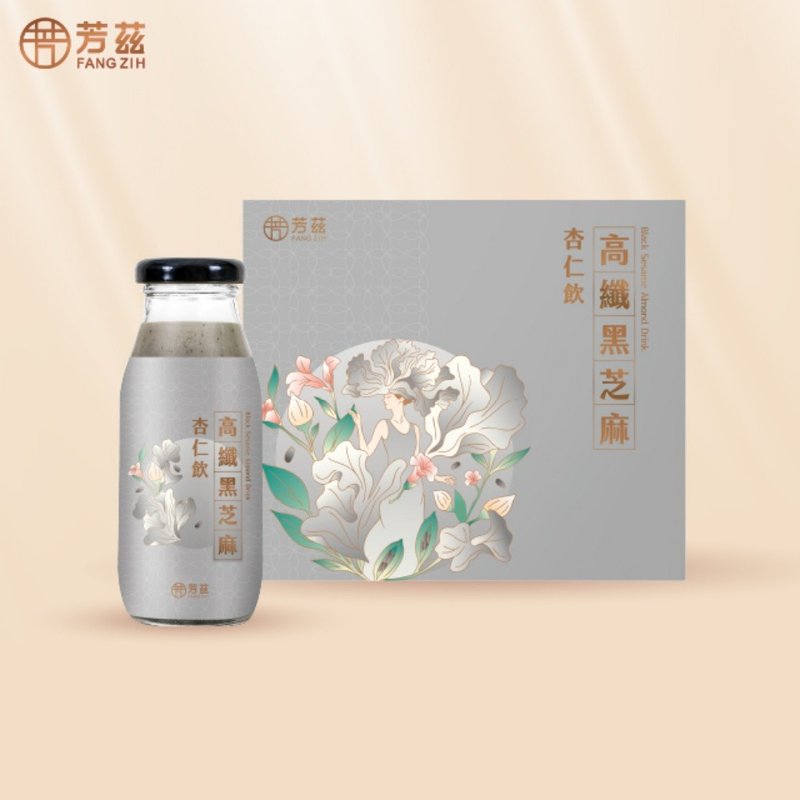 芳兹 高纤黑芝麻杏仁饮 (全素) 彩盒款 6 瓶/盒 - 健康/养生 - 新鲜食材 