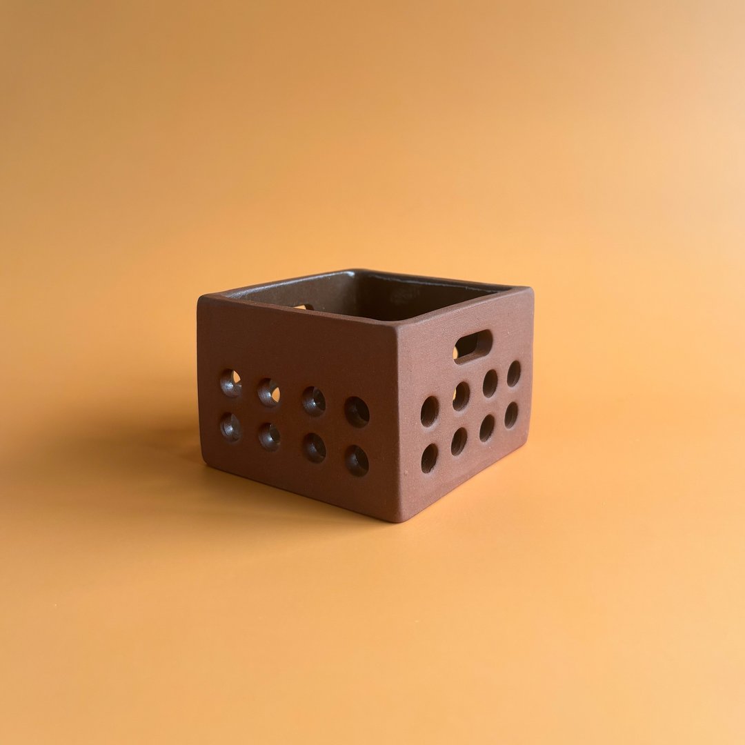 陶瓷收纳箱 - 收纳用品 - 陶 咖啡色