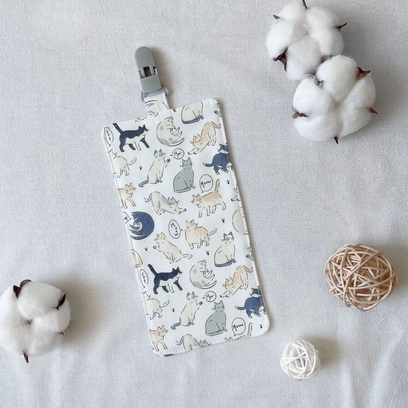 猫咪日常 幼儿园 手帕夹 幼儿园必备 手帕 儿童手帕 擦手巾 - 其他 - 棉．麻 