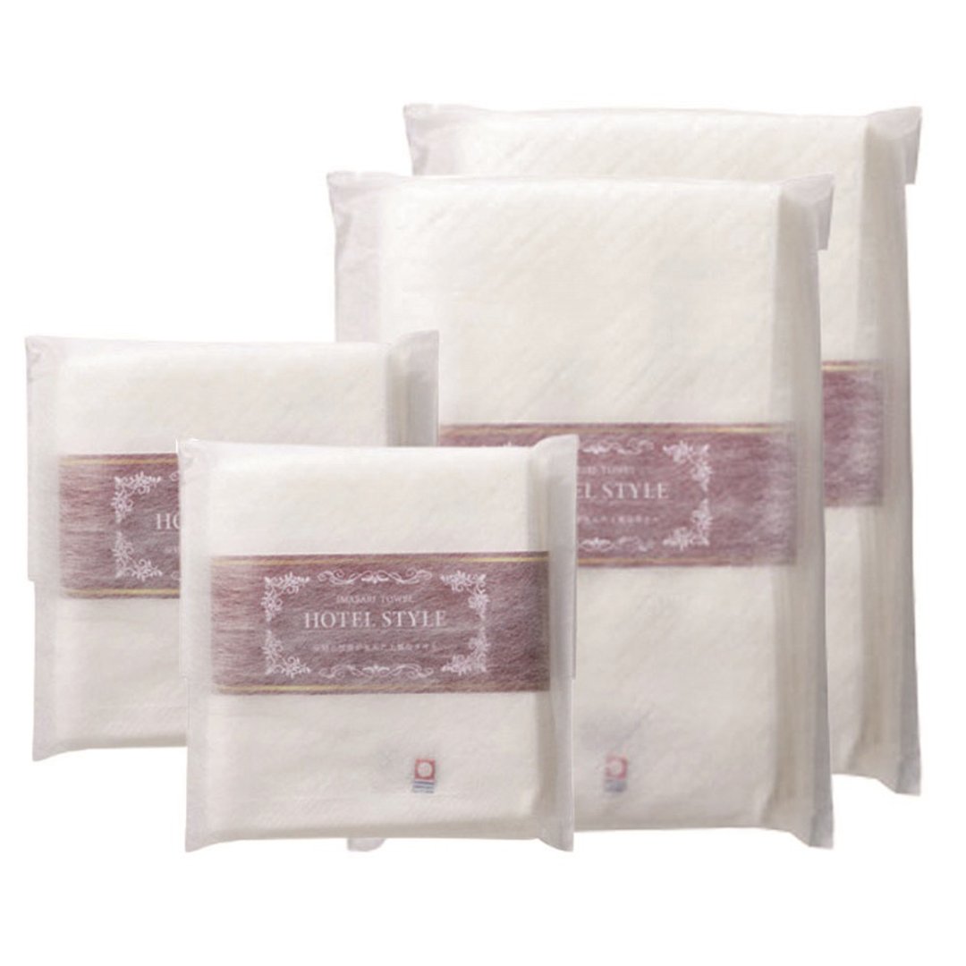 Made in Imabari Japan 4Pc Towel Set 2 Bath Towels 2 Washcloths - 毛巾浴巾 - 棉 白色