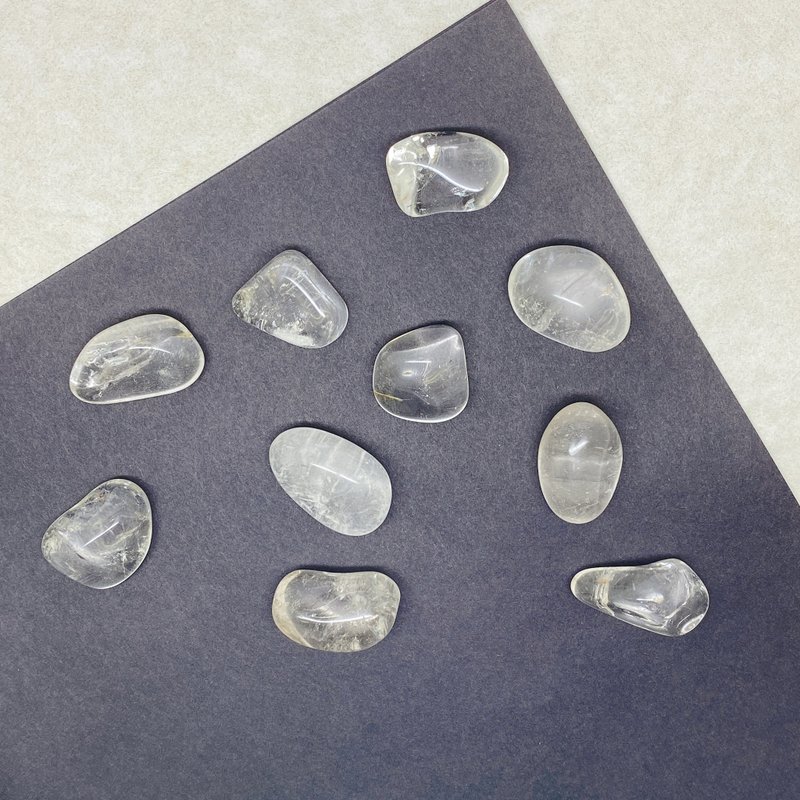 Edith & Jaz • 水晶之王│白水晶原石小号10颗 Set A-C - 摆饰 - 宝石 透明