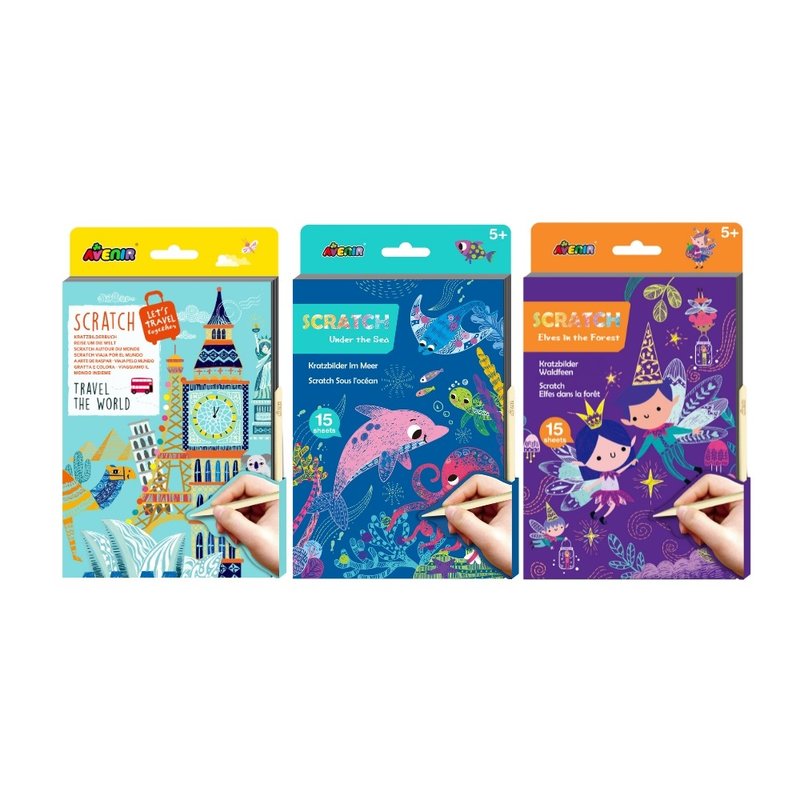【德国Avenir Kids】中号A5刮画本系列(全系列三款) - 玩具/玩偶 - 纸 