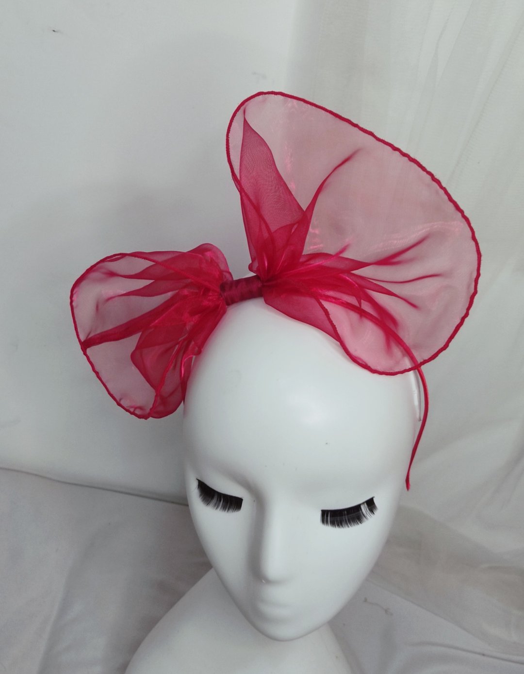Don-Ya Mi Fashion小众设计师品牌米妮蝴蝶结发箍-订制款 - 发带/发箍 - 聚酯纤维 红色