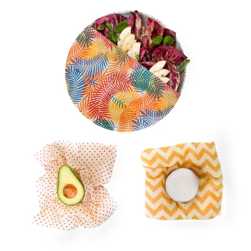 Superbee环保蜂蜡布 大中小三件组 (热带天堂款式) - 其他 - 蜡 