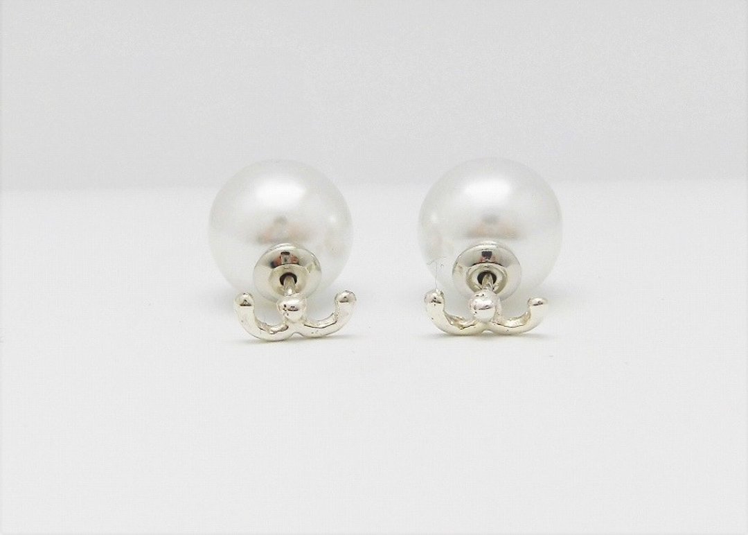 Cat mouth nose pierced - 耳环/耳夹 - 其他金属 灰色