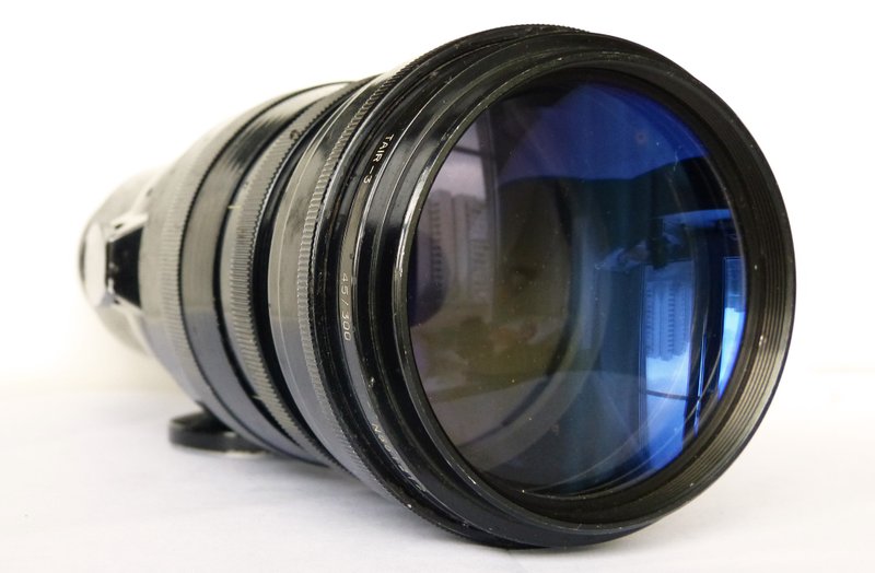 Tair-3 4.5/300 苏联镜头 ZOMZ M42 卡口单眼大奖赛布鲁塞尔 带盖 - 相机 - 其他材质 黑色