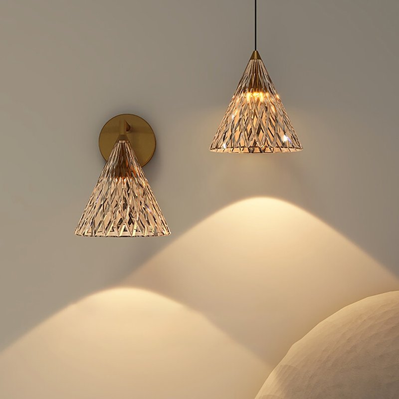 【免运】新特丽法式床头吊灯复古壁灯轻奢卧单个氛围水晶小吊灯 - 灯具/灯饰 - 其他材质 