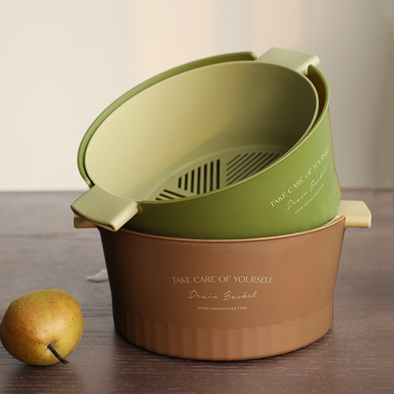 【OMORY】北欧风双层沥水篮 - 其他 - 其他材质 多色