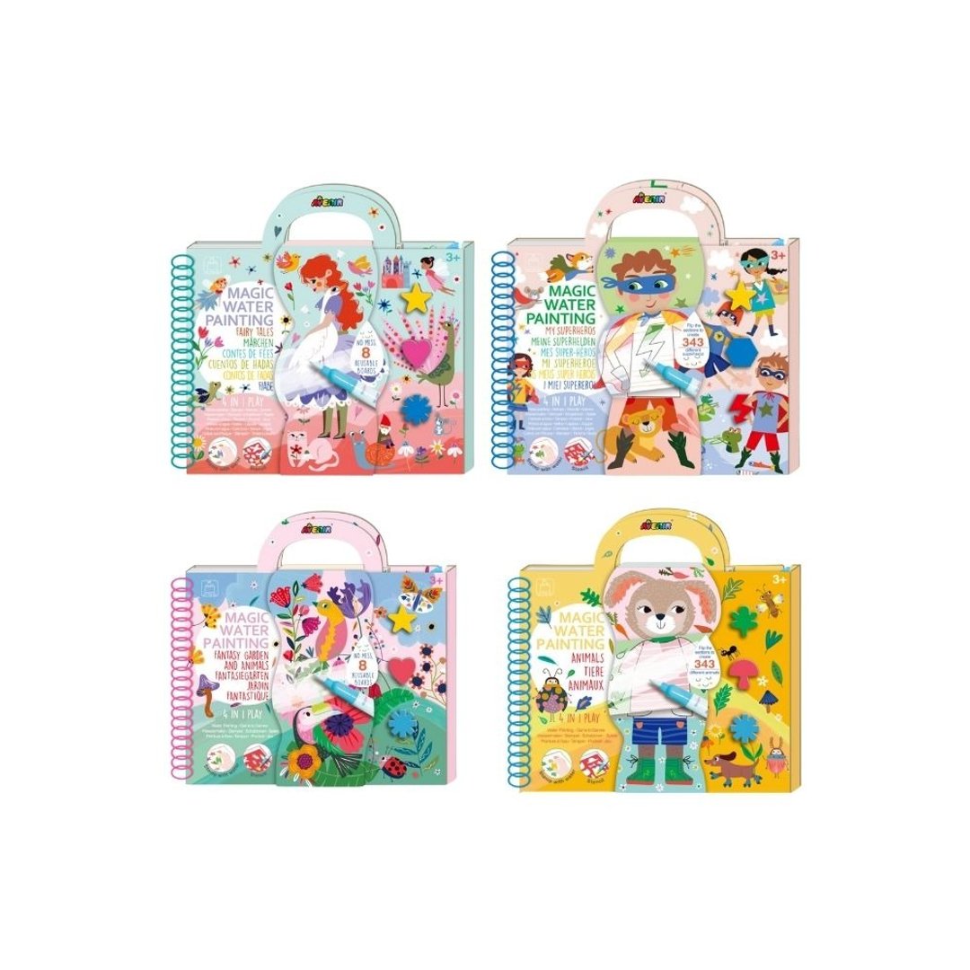 【德国Avenir Kids】我的神奇水画册4合1-童话故事/缤纷花园 - 玩具/玩偶 - 纸 多色