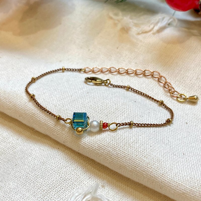 老林杂货 | 小雪人手链 - 手链/手环 - 铜/黄铜 金色