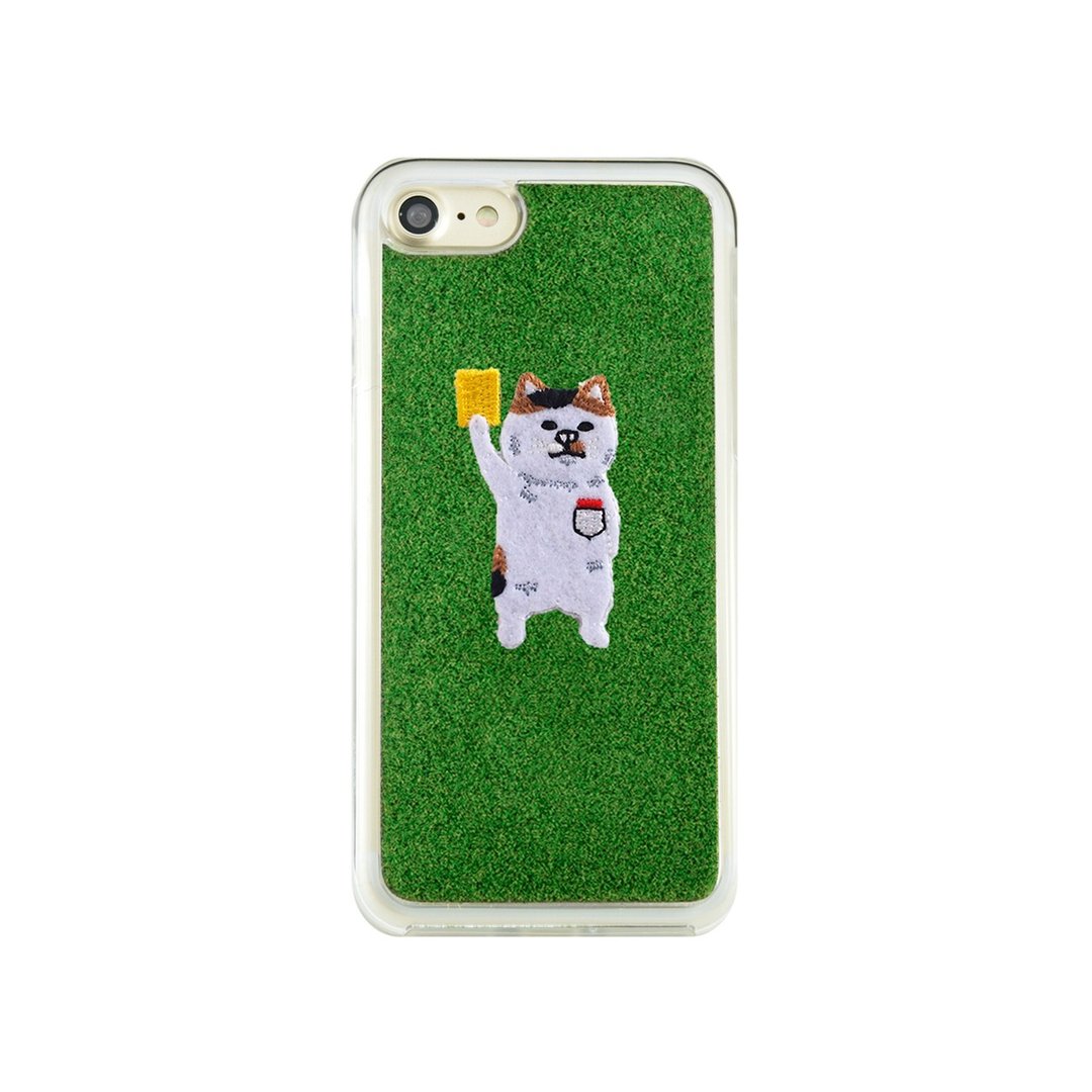 Shibaful iPhone 8/7/8 Plus 磨坊尽头公园 裁判猫 草皮手机壳 - 手机壳/手机套 - 其他材质 绿色
