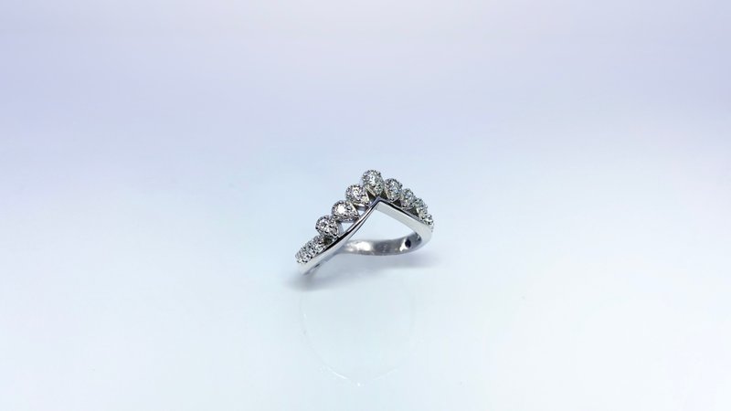 莫桑钻 |  王妃钻石女戒  | 台中门市 | 可升级K金白金真钻 - 戒指 - 纯银 