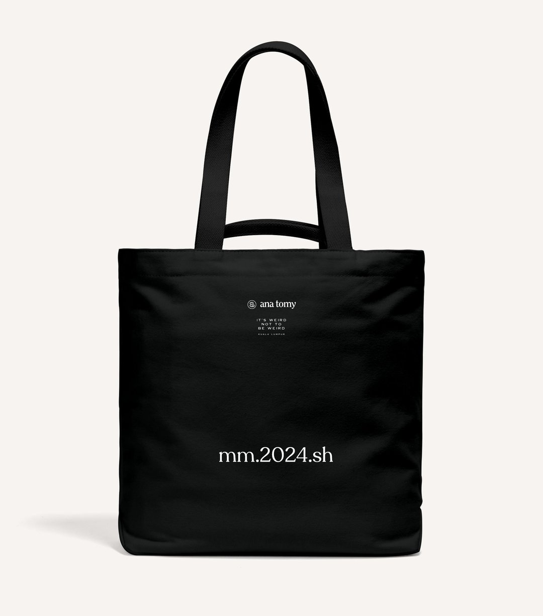 【定制化礼物】16盎司Book Tote 重磅帆布托特书袋黑色 - 手提包/手提袋 - 棉 