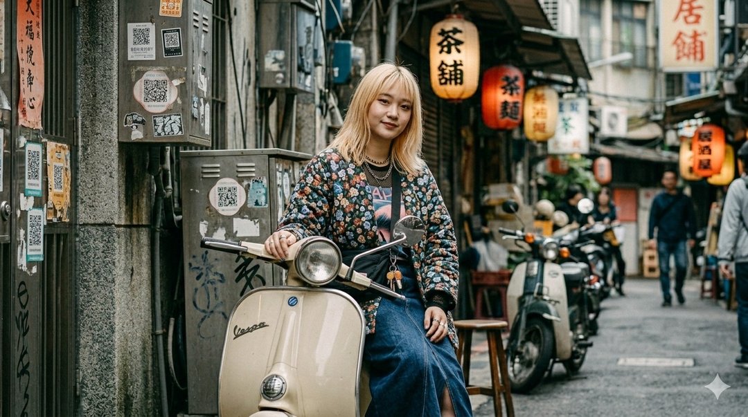AMIN'S SHINY WORLD 云朵彩色小花提花 KIMONO - 女装休闲/机能外套 - 棉 多色