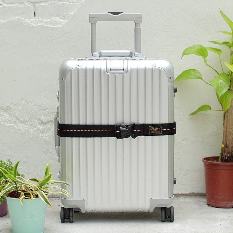 细织撞色行李束带-黑色_108005 - 行李箱/行李箱保护套 - 棉．麻 黑色